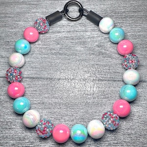 Vice City, Beaded Dog Collar (20mm Beads)