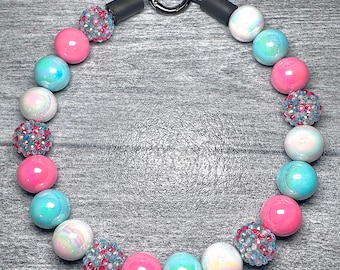 Vice City, Beaded Dog Collar (20mm Beads)