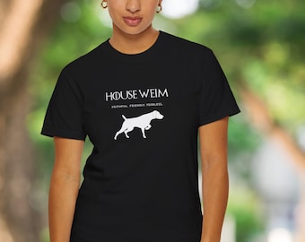 House Weim Weimaraner Silhouette T-Shirt | Dog Lover Graphic Tee
