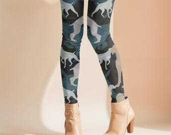 Black Weim Camo Leggings