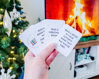 Winter TBR Cards Printable | To Be Read | What To Read Next | Card Deck | TBR Game | Book Gift | Bookish Gifts | Reader Present | TBR Jar