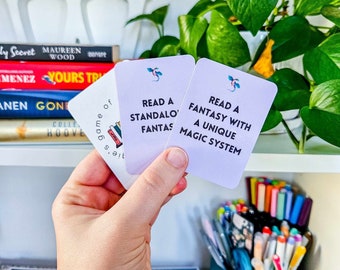 Fantasy TBR Cards Printable| To Be Read | What To Read Next | Card Deck | TBR Game | Book Gift | Bookish Gifts | Reader Present | TBR Jar