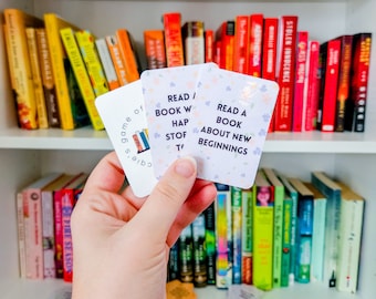 Spring TBR Cards Printable | To Be Read | What To Read Next | Card Deck | TBR Game | Book Gift | Bookish Gifts | Reader Present | TBR Jar