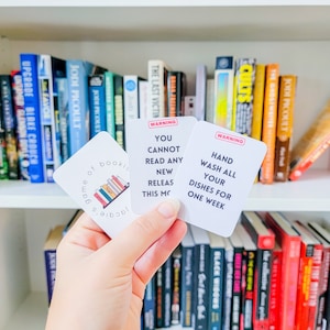 Punishment TBR Karten Printable | Gelesen werden | Was du als nächstes lesen solltest | Kartenspiel | TBR Spiel | Bücherwurm Geschenke | Leseratte | TBR Glas