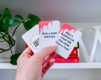 Horror TBR Cards Printable | To Be Read | What To Read Next | Card Deck | TBR Game | Book Gift | Bookish Gifts | Reader Present | TBR Jar