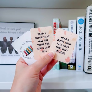 Fall TBR Cards | To Be Read | What To Read Next | Card Deck | TBR Game | Book Gift | Bookish Gifts | Reader Present | TBR Jar