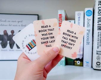 Fall TBR Cards Printable | To Be Read | What To Read Next | Card Deck | TBR Game | Book Gift | Bookish Gifts | Reader Present | TBR Jar