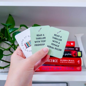 Cartes TBR Thriller mystère imprimables | À lire | Que lire ensuite | Jeu de cartes | Jeu TBR | Cadeaux livresques | Lecteur présent | Pot TBR
