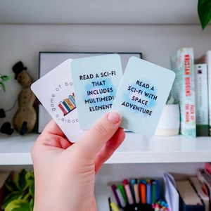 Cartes TBR de science-fiction imprimables | À lire | Que lire ensuite | Jeu de cartes | Jeu TBR | Cadeaux livresques | Lecteur présent | Pot TBR