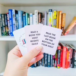 Cartes TBR imprimables | À lire | Que lire ensuite | Jeu de cartes | Jeu TBR | Cadeaux livresques | Lecteur présent | Pot TBR