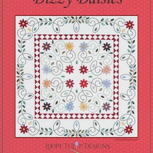 Dizzy Daisies appliqué Quilt Pattern
