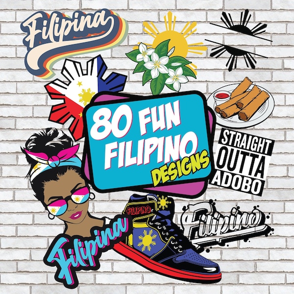 Filipino SVG, Philippines PNG, Shirt Designs, Gift for Filipina, Cut Files, Sublimation, Pinoy Vector, Pinay Art, Bundle, Tagalog Clipart