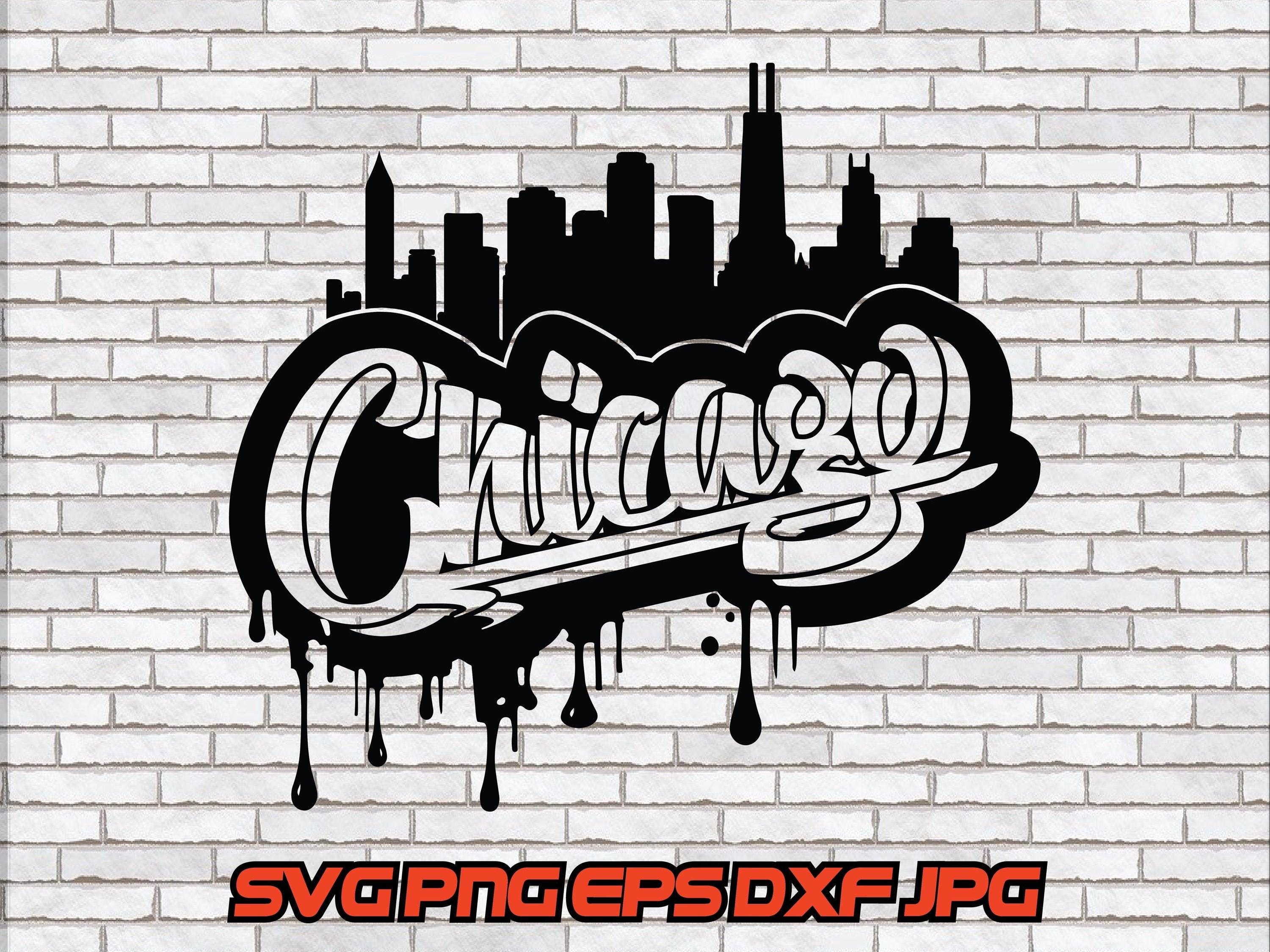 Chicago Ribbon Lettering Chicago Graffiti Letters