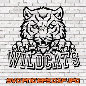 Wildcats svg, Tiger Paw Print png, Wildcat Claws, Digital Download, Tiger Claw, Marks, Cat Mascot Sublimation Graphic Logo Cut File jpg eps