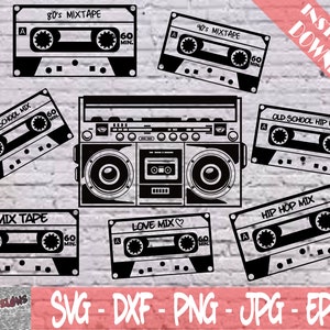 Ghettoblaster geschnitten Datei - Kassette Tonband - 80er Jahre - Kassette Tonband - Ghettoblaster