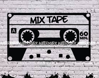 Cassette Tape SVG, Cassette svg, Retro tape svg, Music svg, 80's svg, old school svg, hip hop svg, 90's svg, mix tape svg, 90's mix