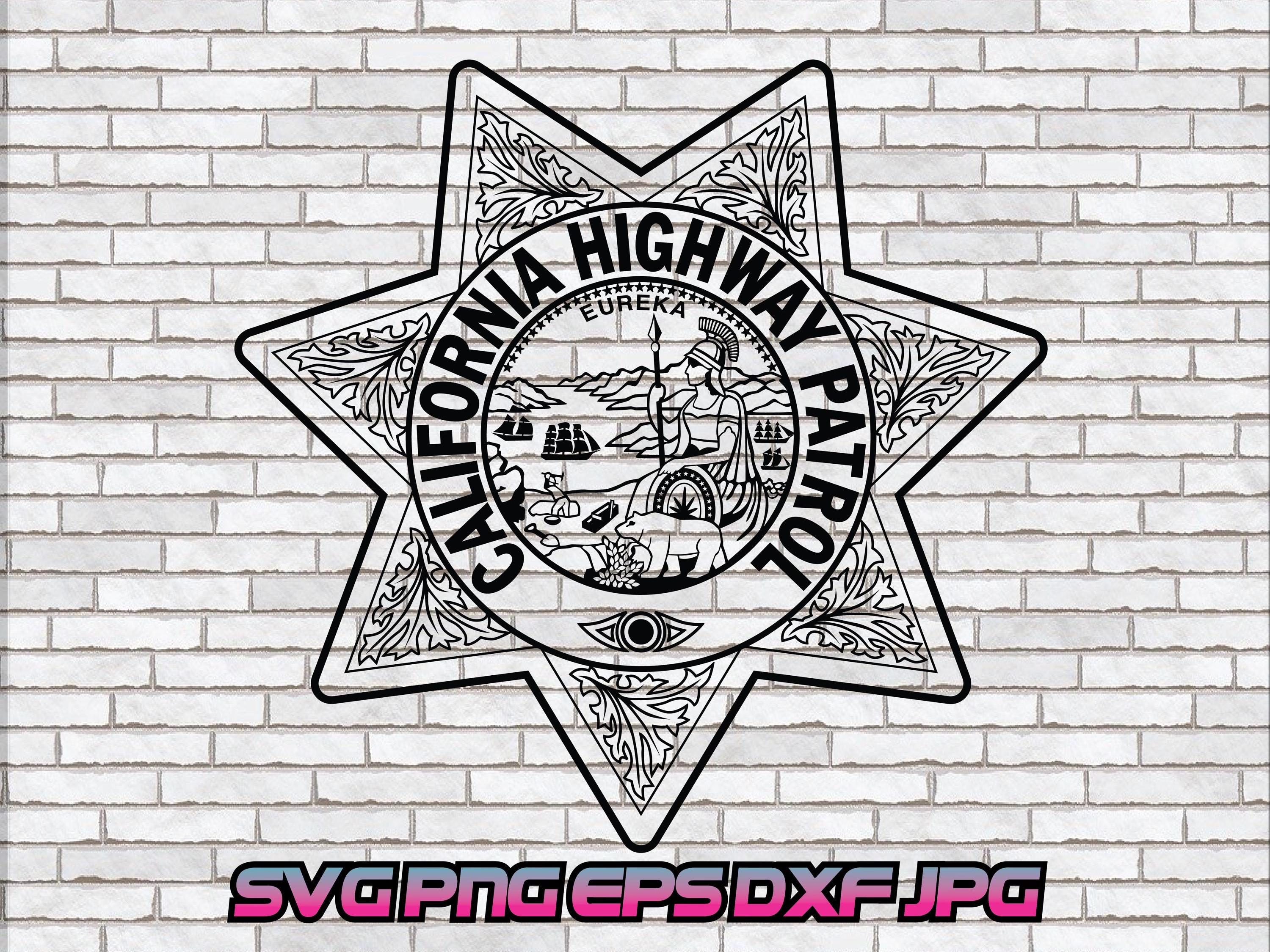 US CHP Sergeant Badge Replica Movie Props With No.4772 – Cop