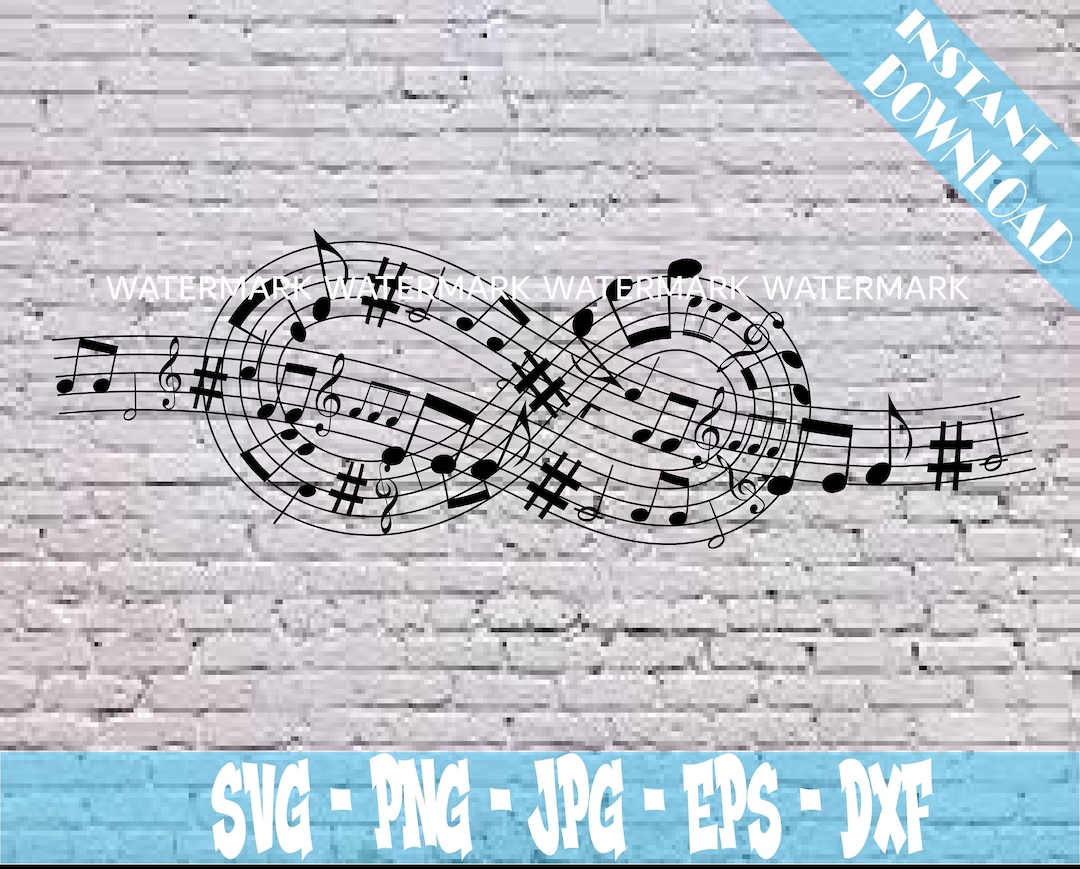 Music Note SVG Cut File Music Note Art for Teacher Gift Sheet Choir ...