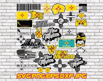 New Mexico png, NM png, Digital Download Bundle, jpg, dxf, eps