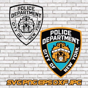 NYC Police svg, New York PD, NYPD png, Badge, Digital Download Clipart Cricut Silhouette Layered First Responder Hero K9 Unit jpg eps dxf