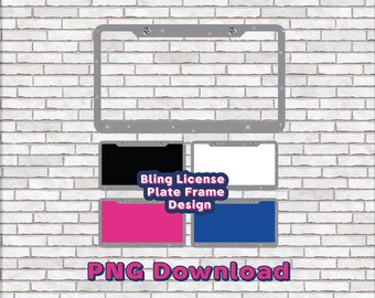 License Plate png, Template, (Instant Download)