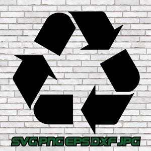 Recycle svg, Recycle Symbol png, Digital Download, Environment, Green, Cut File, Cricut, Silhouette, Sublimation, Waste, Art, Graphic, Image