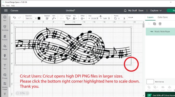 Music Note SVG Cut File Music Note Art for Teacher Gift Sheet