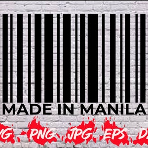 Made in Manila Svg Filipino Svg Philippines Png Philippines Svg Pinoy Art Filipino Shirt Design Made in Philippines Svg files for Cricut