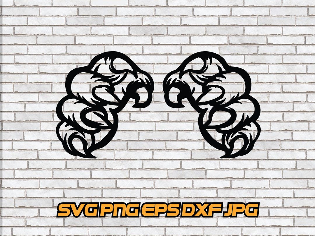 Tiger Paw SVG Cut File, Tiger Paw Print Svg, Wildcat Claws, Wildcats