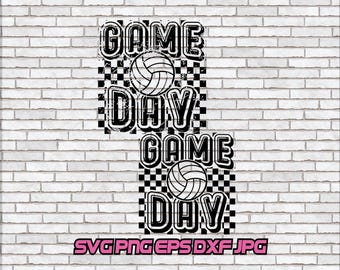 Volleyball Gameday png svg jpg eps dxf Digital Download Design