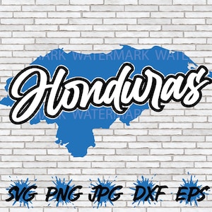 Honduras Map SVG, Honduras PNG, Honduras Shirt Design, Patriotic Flag Art, Wall Art Vector, Print, Cricut Silhouette, Pride, File Download