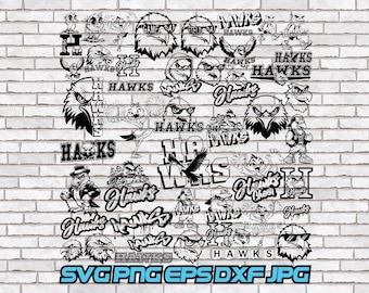 Hawks svg Bundle, Hawks png, Digital Download