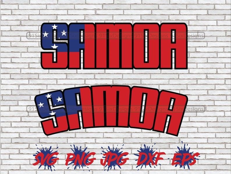 Samoa SVG Bundle, Samoa PNG Download Files, Cut Wall Art Images Map ...