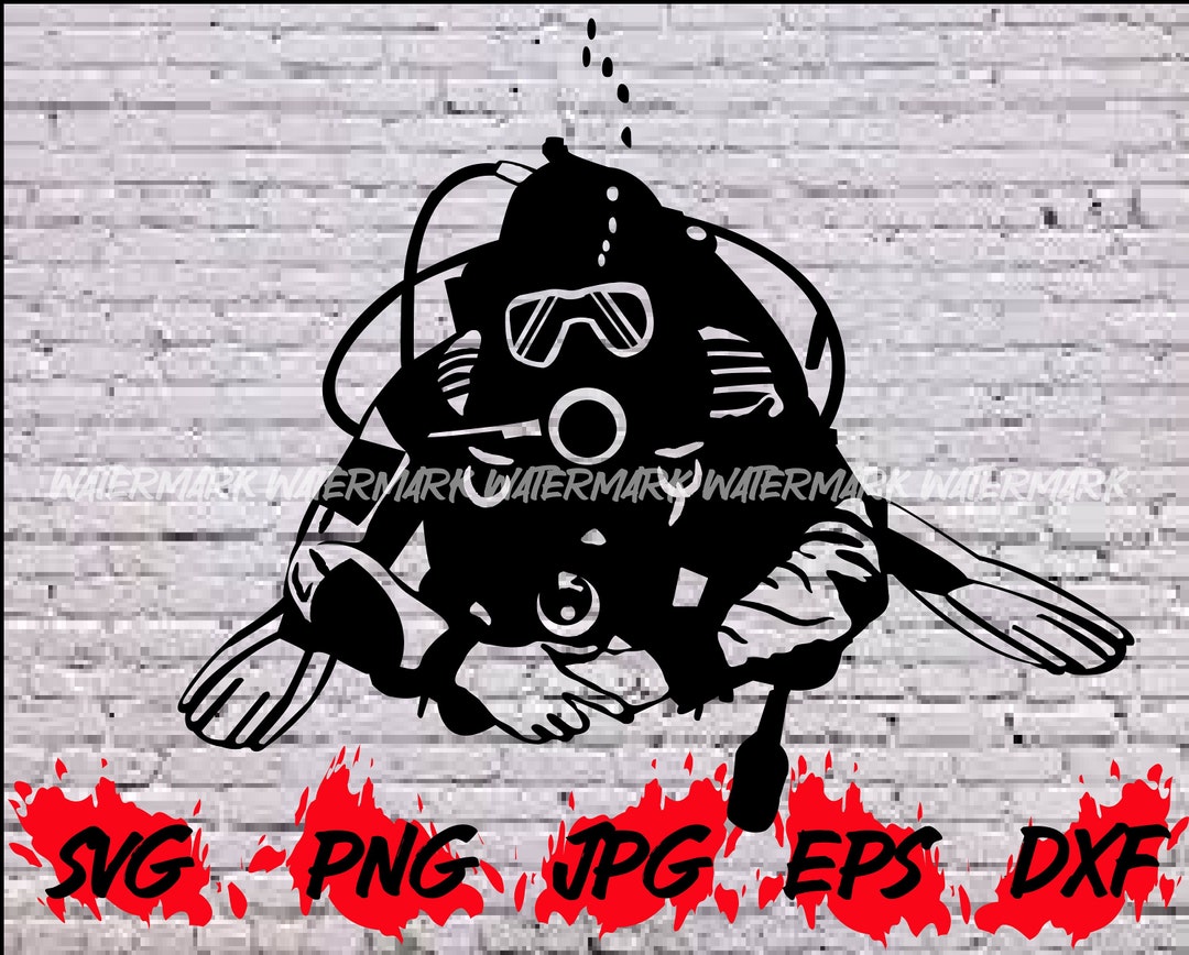 Scuba Diver Svg Scuba Png Scuba Gear Search and Rescue Underwater Ocean