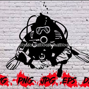 Scuba Diver Svg Scuba Png Equipo de buceo Búsqueda y rescate Submarino Océano Buceo Viaje Regalo para Scuba Dad Regalo para Scuba Mom Diseño de camiseta de buceo