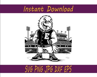 Eagles Football svg, png, jpg, eps, dxf (Instant Download)