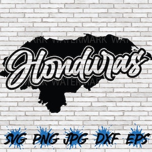 Honduras Map SVG, Honduras PNG, Honduras Shirt Design, Honduran Art, Wall Art Vector, Print, Cricut Silhouette, Pride, File Download