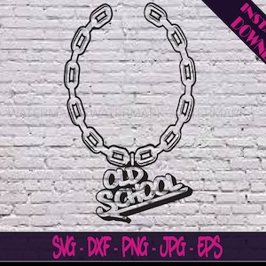 Colar Old School svg, Old School png, Hip Hop, Vetor de corrente, Old School Vibes, Cricut, Silhueta
