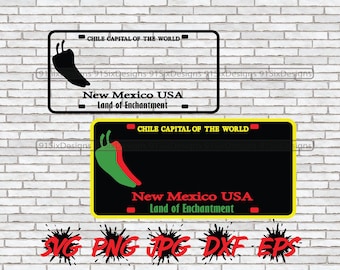 New Mexico License Plate svg, png, Digital Download, jpg, dxf, eps