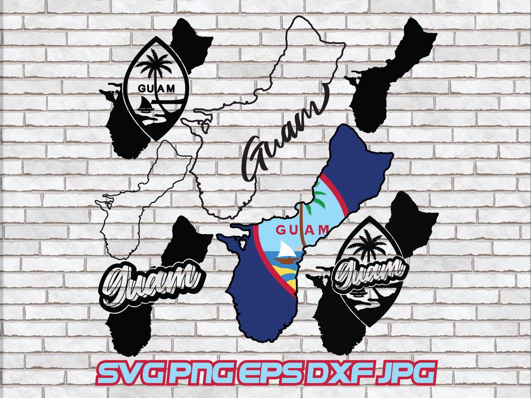 Guam Svg, Guam Map Png, Guam Flag, Chamorro, Digital Download ...