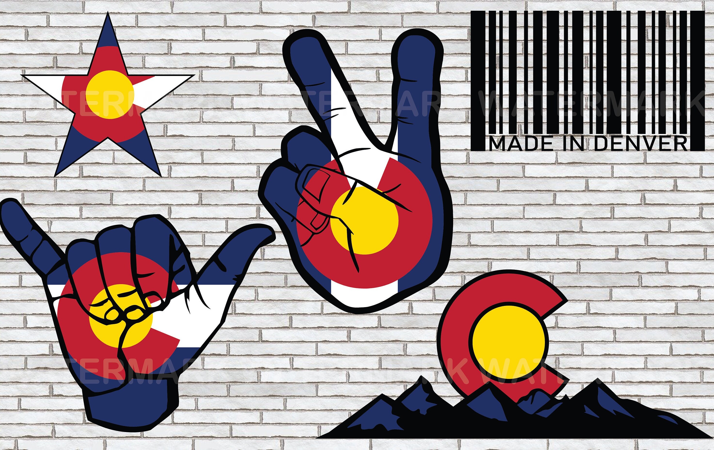 Colorado SVG Bundle, Colorado Flag SVG Files, Colorado Mountain Clipart ...