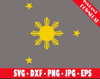 Filippijnse zon Svg, Filippijnen zon Svg, Filippijnse vlag Svg, Filipijnse vlag Svg, Filippijnse kunst, Filippijnen kunst, Filippijnse vlag zon