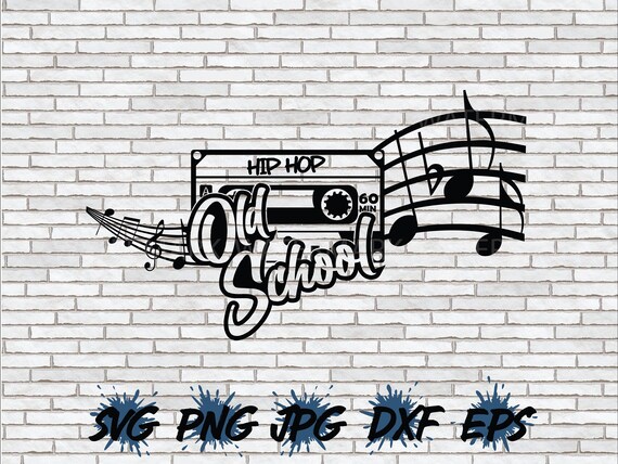 Old School Hip Hop SVG, Cassette SVG, Rap Music PNG, Cricut