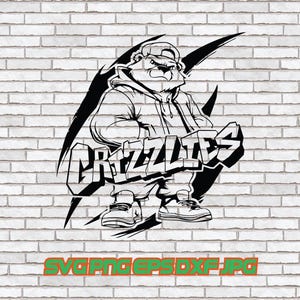 Grizzlies svg, Grizzly Mascot png, School logo, Digital Download, Basketball, Football, Baseball, Softball, Team, Claw Scratch, Soccer, Golf