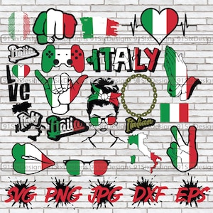 Italy Shirt Design, Italy SVG, Italian PNG, Gift for Italian Grandma, Italian Cut Files, Italy Sublimation, Italy Vectors