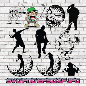 Golf svg, Golfer png, Digital Download, Golf Vector, Cut File, Beer, Angry, Funny, Sports, Dad Gift, Mom Gift, Golfing, Cricut, Silhouette