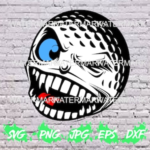 Golf Ball SVG, Funny Golf Character Clipart, Golfing Files for Cricut Silhouette Image Download Graphic Shirt Design PNG, Gift for Golfer