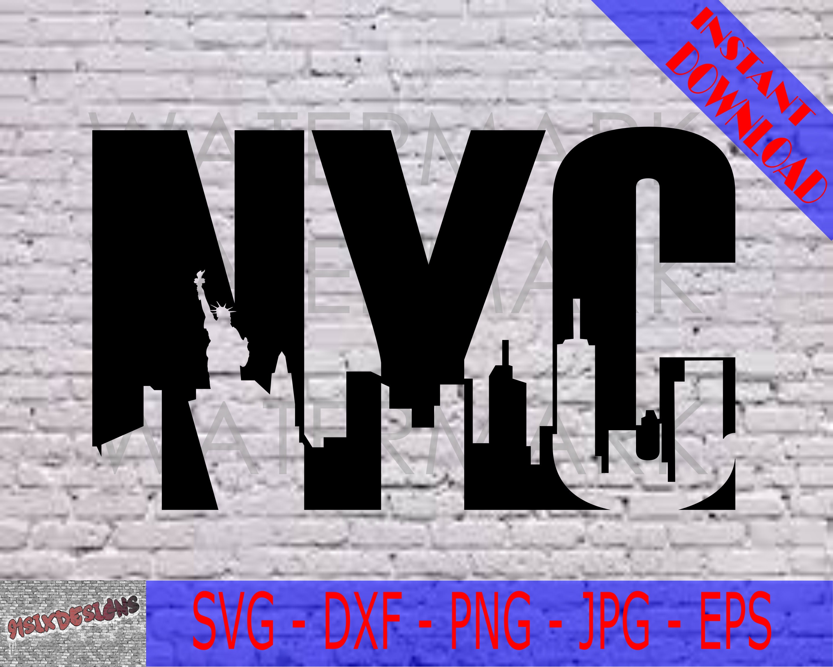 New York City SVG NY Skyline Cut File for Cricut Silhouette City ...