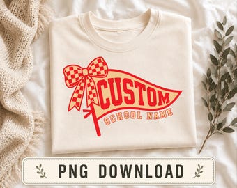 Custom School Sports Team PNG (Digital Download)