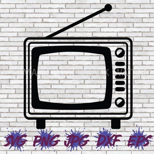 Old School TV SVG, Television SVG, Tv Show Png, 90s 90's 80s 80's Throwback Retro 1990 Kid Vintage Television t-shirt Design Cut File Cricut